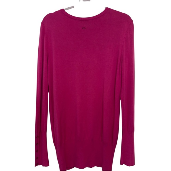 Escada Sport- pink sweater with button on sleeve women’s size XL - Picture 2 of 6